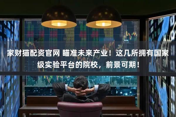 家财猫配资官网 瞄准未来产业！这几所拥有国家级实验平台的院校，前景可期！